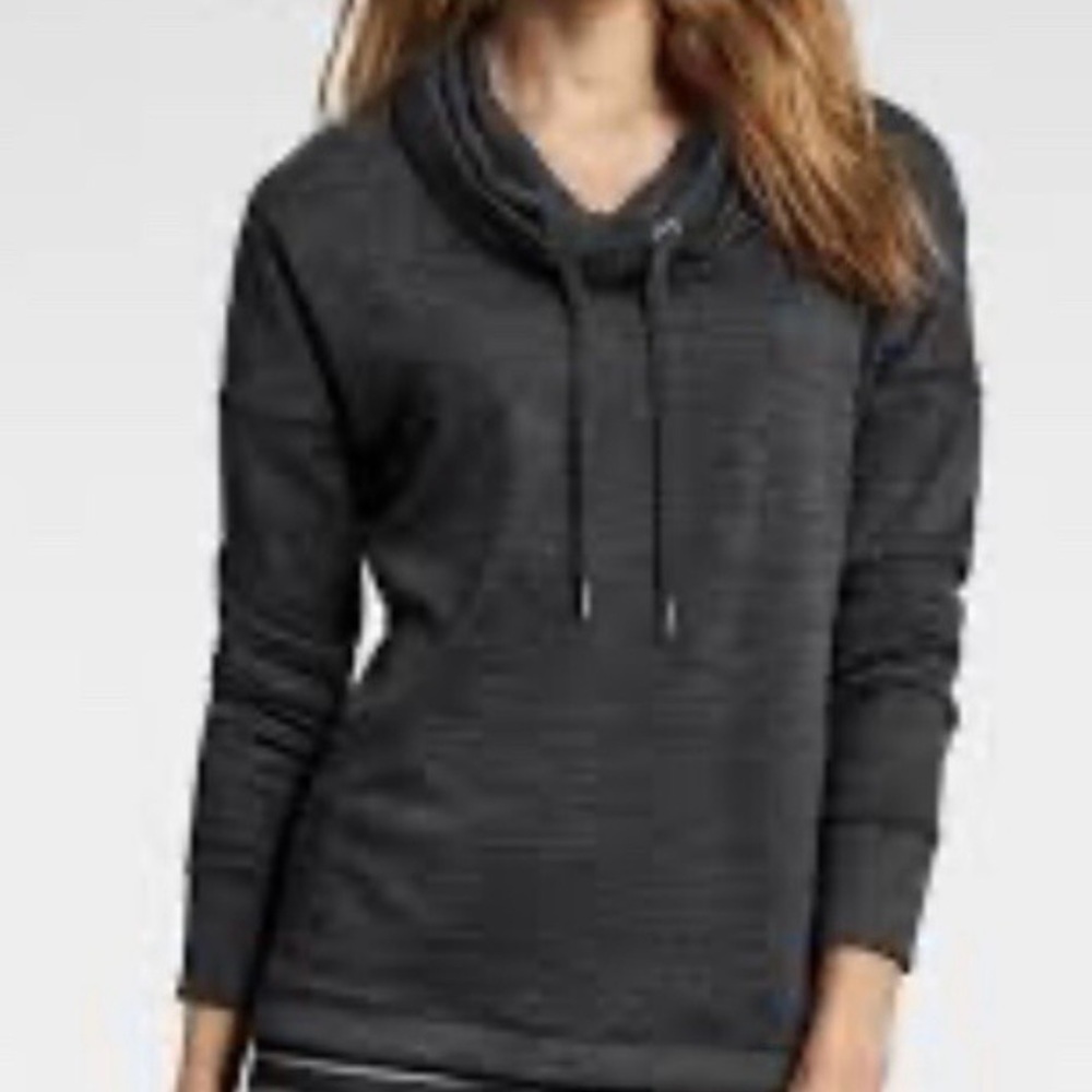 Athleta Dark Gray Cowl Neck Sweatshirt Size S
